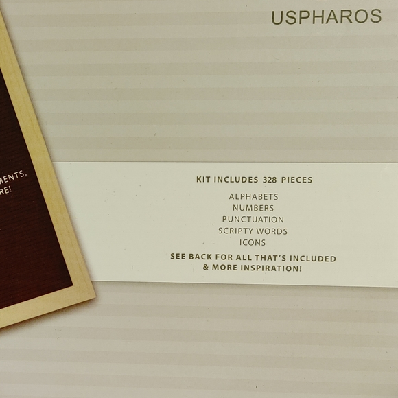 New Black Felt Letter Board 11" x 14" includes easel & 328 pieces - Picture 8 of 8